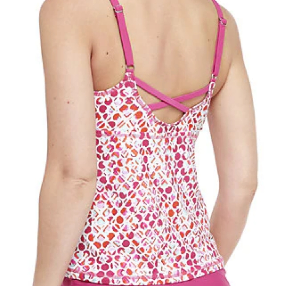 Zelos tankini swimsuit top NWT small *D - Picture 2 of 4
